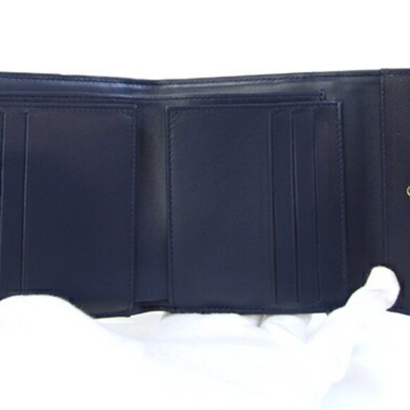 CHANEL Purple Caviar Leather Logo Wallet - Picture 4 of 6